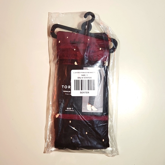 ❤️NWT VINTAGE TORRID LEGGING - PREMIUM FULL LENGTH LAYERED PEBBLES SPACE - Picture 3 of 10